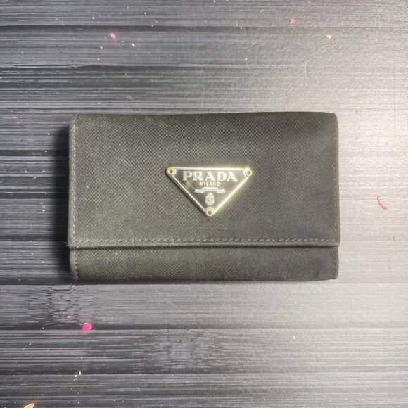 Prada Black Nylon Card/Key Holder - Picture 1 of 7